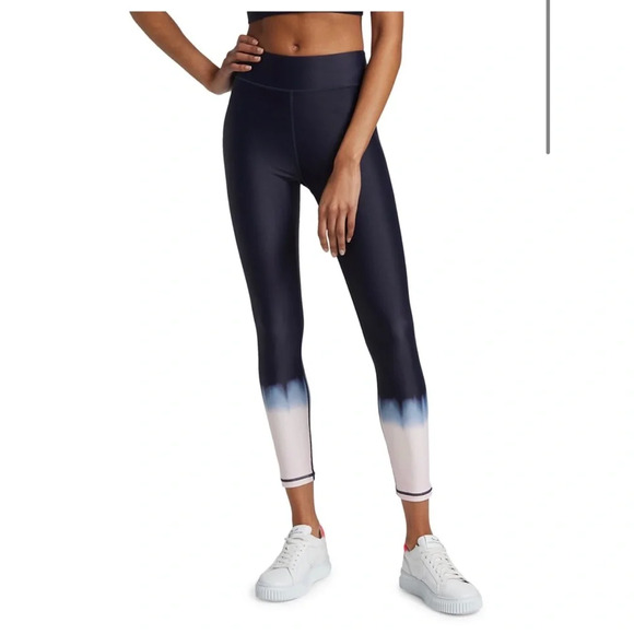 The Upside SEAWATER DIP DYE MIDI PANT 7/8 Leggings Indigo High Waist Small - Picture 7 of 10